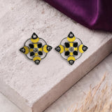 Oxidised Black Metal  Ear Stud Traditional and Trendy Design JH8624