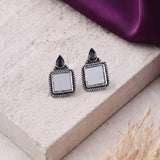 Oxidised Black Metal  Ear Stud Traditional and Trendy Design JH8625