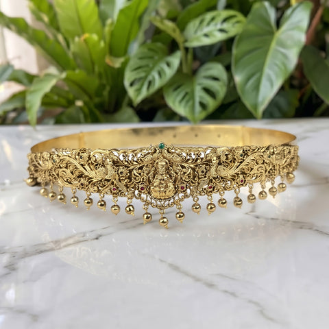 Exquisite Gold Plated Traditional Temple Hip Belt Vaddanam-Oddiyanam JH8633