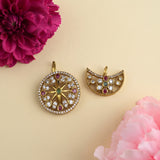 Traditional Gold Plated Surya Chandra Hair Pins JH8649
