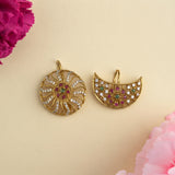 Traditional Gold Plated Surya Chandra Hair Pins JH8655