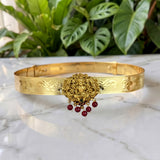 Traditional Gold Plated With Temple Motif Kids Hip Belt JH8686