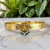 Traditional Gold Plated With Temple Motif Kids Hip Belt JH8686