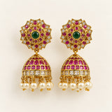 Trendy Gold Finish Premium Quality Earrings Jhumka JH8784