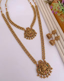 Traditional Antique Gold Temple Combo Set with Lakshmi Pendant JH8798