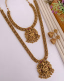 Traditional Antique Gold Temple Combo Set with Lakshmi Pendant JH8804