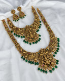 Traditional Antique Gold Temple Combo Set with Lakshmi Pendant JH8814