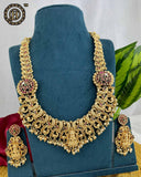 Laxmi Gold Plated Long Haram with Earrings JH900