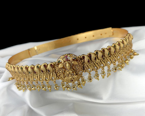 Elegant Gold Plated South Indian Traditional Hip Belt JH977