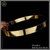 Plain Waist Belt (Kamarband) in Gold Plating, Hip Chain Belt For Special Occasions