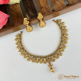 Exclusive Rajwadi Gold Plated Necklace With Earrings JH6946