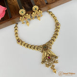 Exclusive Rajwadi Gold Plated Necklace With Earrings JH6947