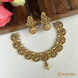 Exclusive Rajwadi Gold Plated Necklace With Earrings JH6948