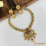 Exclusive Rajwadi Gold Plated Necklace With Earrings JH6950