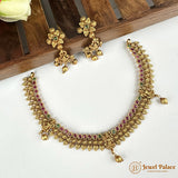 Exclusive Rajwadi Gold Plated Necklace With Earrings JH6951