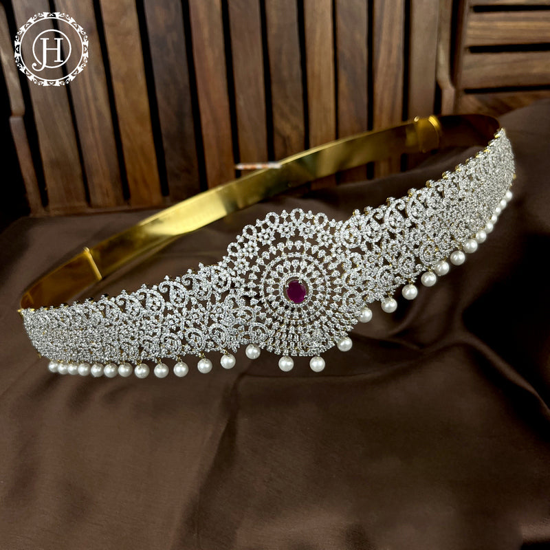 Jewellery Kamarband With Lehenga Beautiful Silver Plated With AD