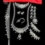Premium Ad Stone Traditional Bridal Set Jewelry