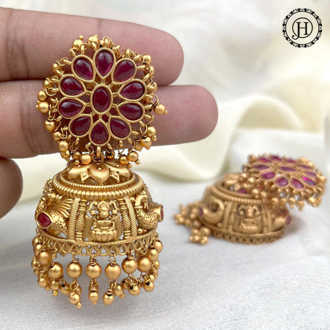 Matte Finish with American Diamond Premium Quality Earrings