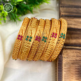 Designer Matte Finish Bangle Sets (6 Bangles)