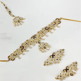 Silver Plated Indian Wedding Bridal Jewellery Set