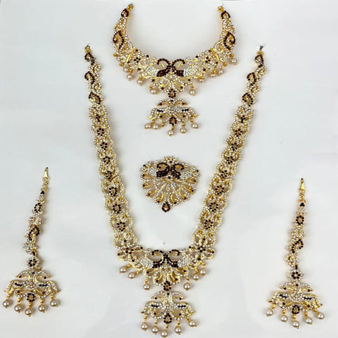 Silver Plated Indian Wedding Bridal Jewellery Set