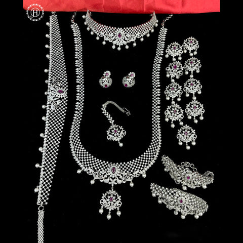 Premium Ad Stone Traditional Bridal Set Jewelry