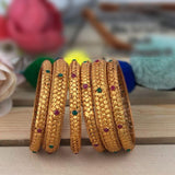 Designer Matte Finish Bangle Sets (6 Bangles)