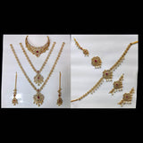 Full Bridal Wedding Jewelry Set For Indian Bride, Wedding Jewelry Set Of 10 Items - www.jewelpalace.in
