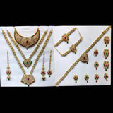Full Bridal Wedding Jewelry Set For Indian Bride, Wedding Jewelry Set Of 10 Items - www.jewelpalace.in