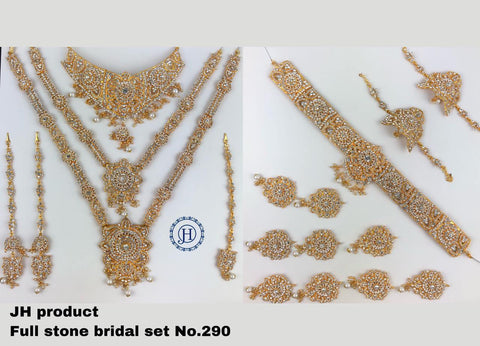 Full Bridal Wedding Jewelry Set For Indian Bride, Wedding Jewelry Set Of 18 Items - www.jewelpalace.in