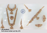Full Bridal Wedding Jewelry Set For Indian Bride, Wedding Jewelry Set Of 9 Items - www.jewelpalace.in