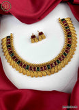Elegant Gold Plated Designer Necklace With Earrings JH1701