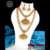 Grand Beautiful Gold Finish Combo Necklace Set JH1128