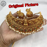 Latest Matte Finish Designer Antique Necklace Set JH1158