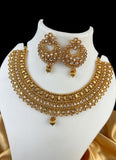 Latest Gold Plated Kundan Necklace With Jhumka Earrings JH1173