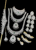 Premium AD Stone Bridal Jewellery Set JH1195