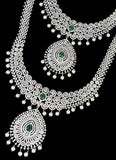 Premium AD Stone Bridal Jewellery Set JH1195