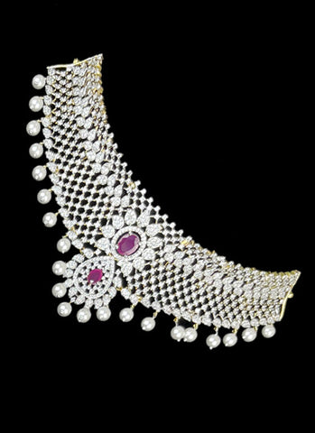 Premium AD Stone Bridal Jewellery Set JH1196