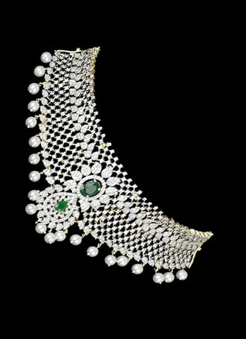 Premium AD Stone Bridal Jewellery Set JH1197