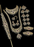 Premium AD Stone Bridal Jewellery Set JH1202
