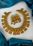 Traditional Matte Gold Plated Designer Necklace Set JH1345