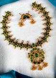 Traditional Matte Gold Plated Designer Necklace Set JH1358
