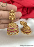 Latest Beautiful Gold Plated Kemp Stone Antique Earrings Jhumka JH1376