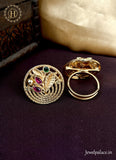 Gorgeous And Beautiful Antique Gold Finish Adjustable Finger Ring JH1453