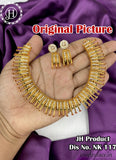Trending Gold Plated Antique Necklace With Matching Earrings JH1553