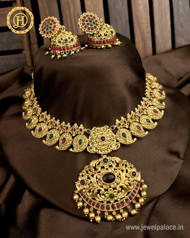 Exclusive South Indian Designer Necklace Set JH1776