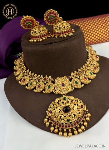 Exclusive South Indian Designer Necklace Set JH1776