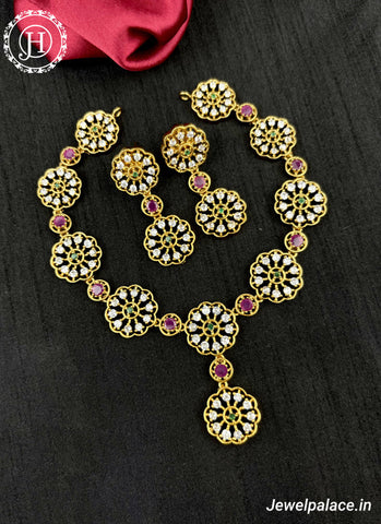 Premium Quality AD Necklace Set JH1922