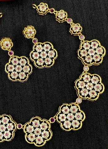 Premium Quality AD Necklace Set JH1927