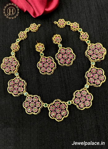 Premium Quality AD Necklace Set JH1928